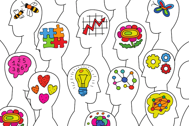 Ilustrasi orang 'neurodivergent'.