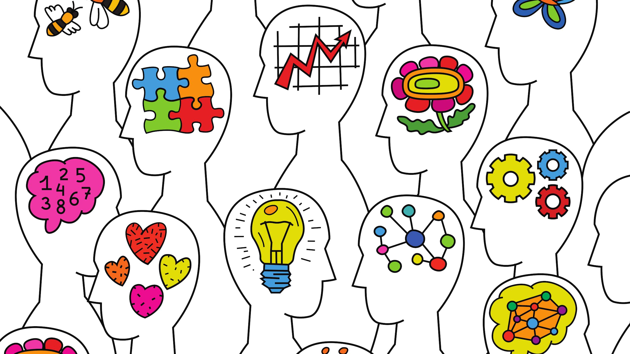 Ilustrasi orang 'neurodivergent'.