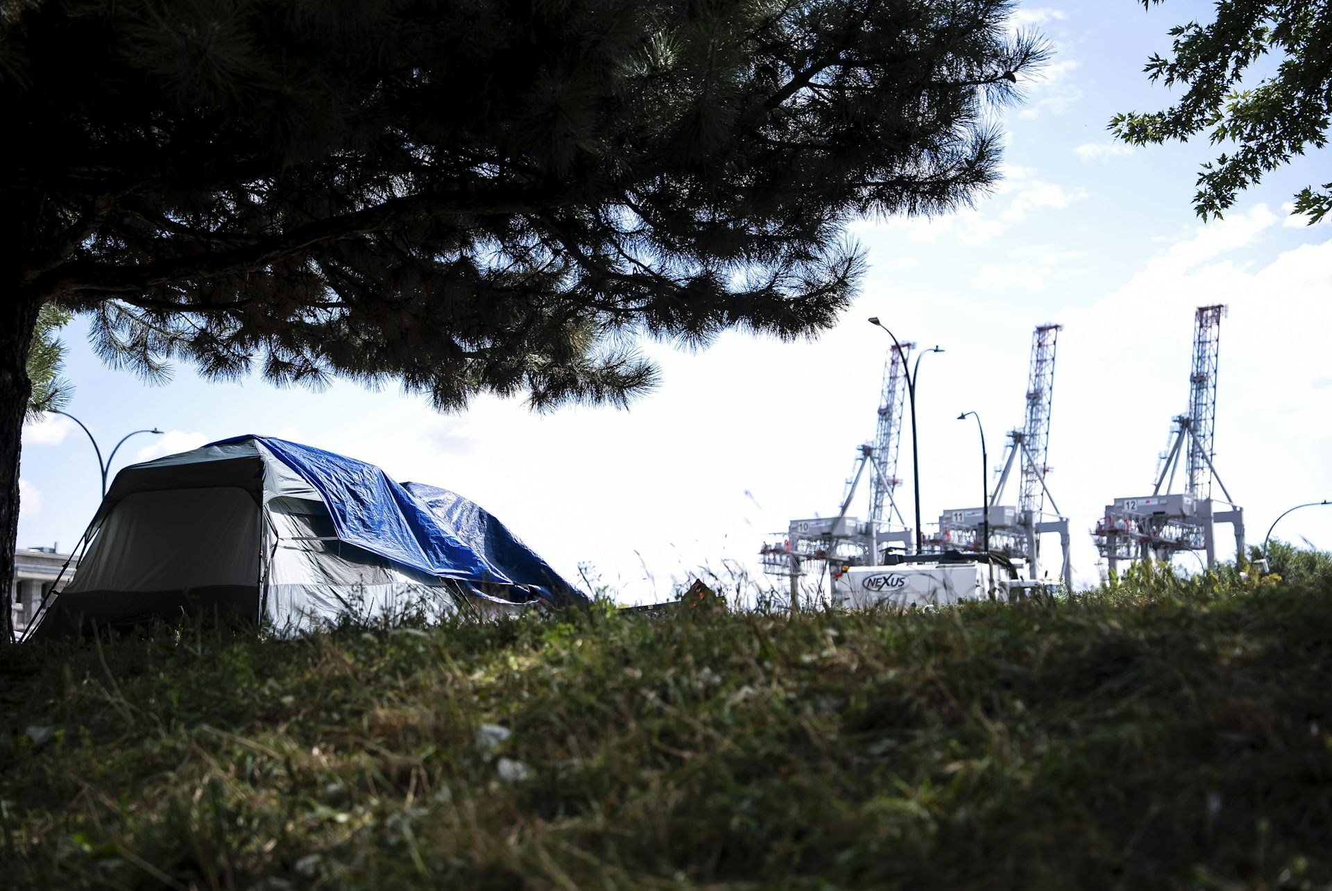 Un campement de personnes en situation d’itinérance