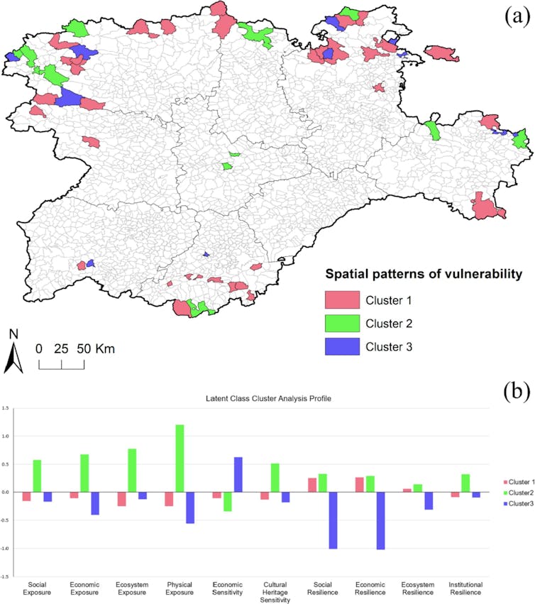 365 days after the day: courses realized and unsolved duties to steer clear of a equivalent crisis someday 2 Map of Castile and León with some municipalities colored in green, blue and pink