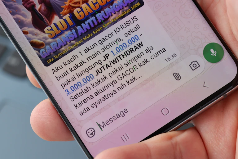 pesan whatsapp judi slot