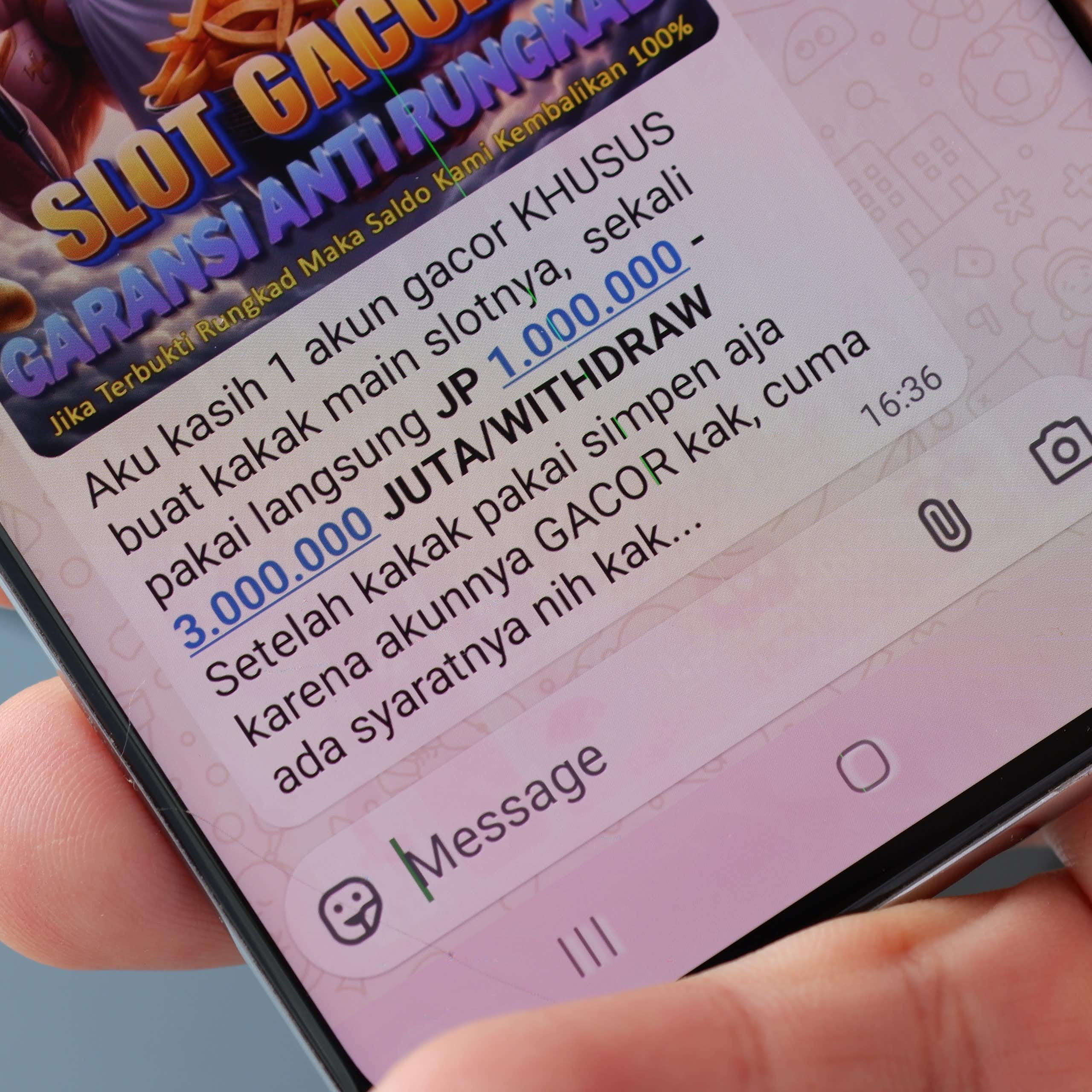 pesan whatsapp judi slot