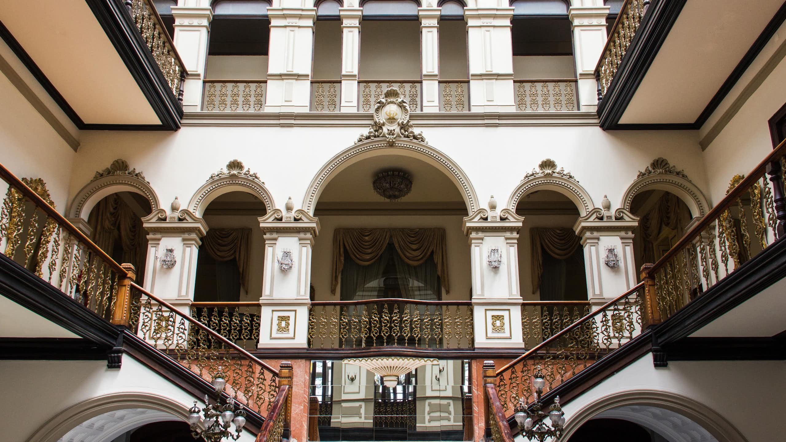 Interior de un edificio antiguo.