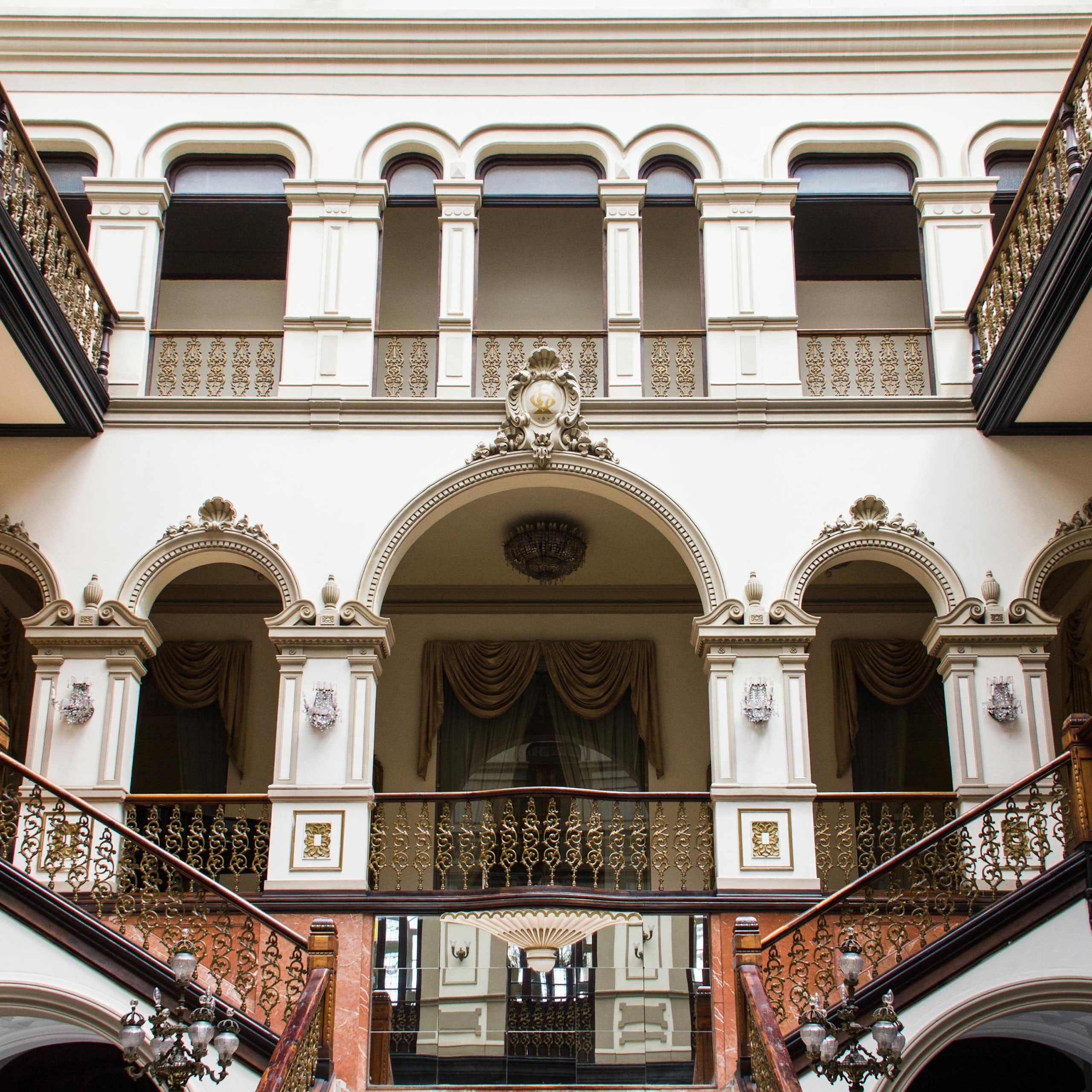 Interior de un edificio antiguo.