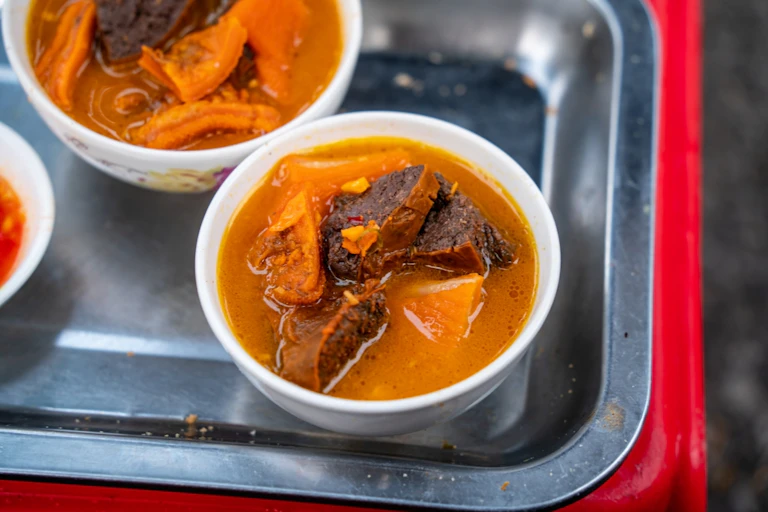 A Vietnamese beef offal dish.