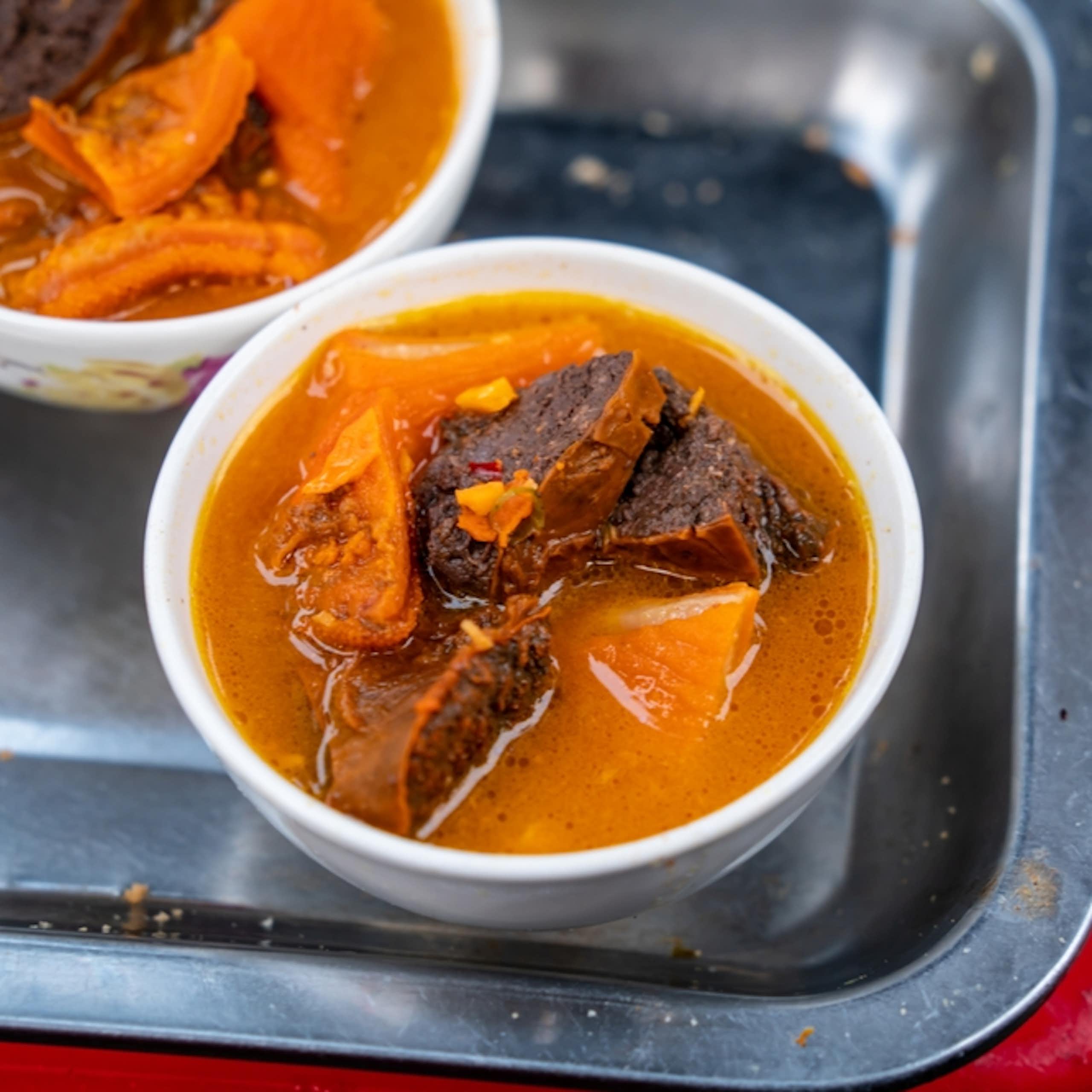 A Vietnamese beef offal dish.