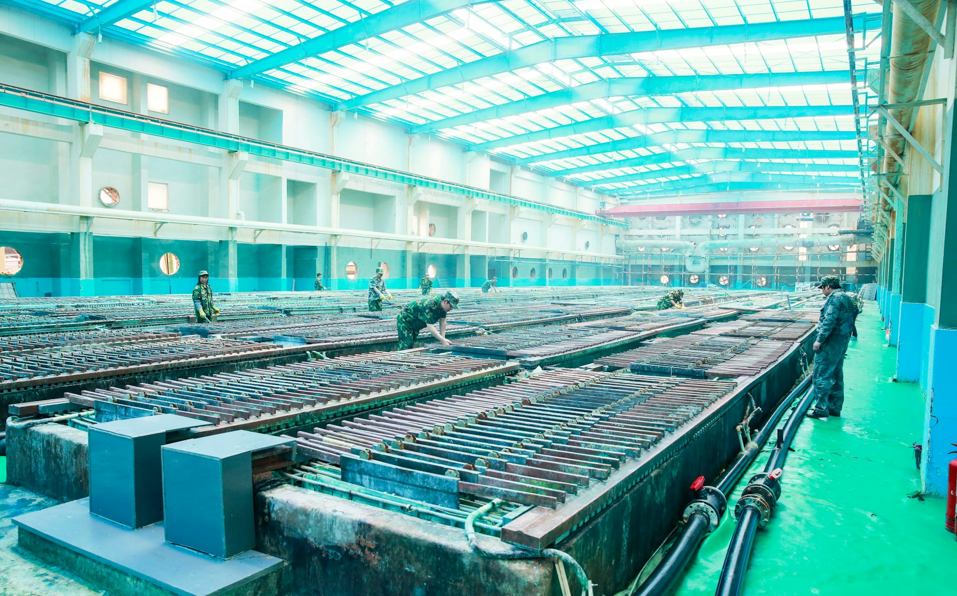 A rare earth production facility in China.