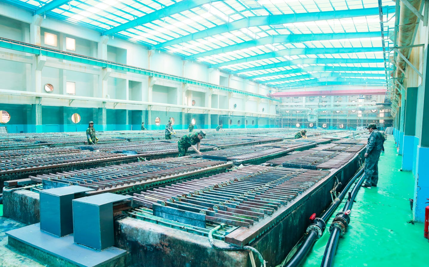 A rare earth production facility in China.