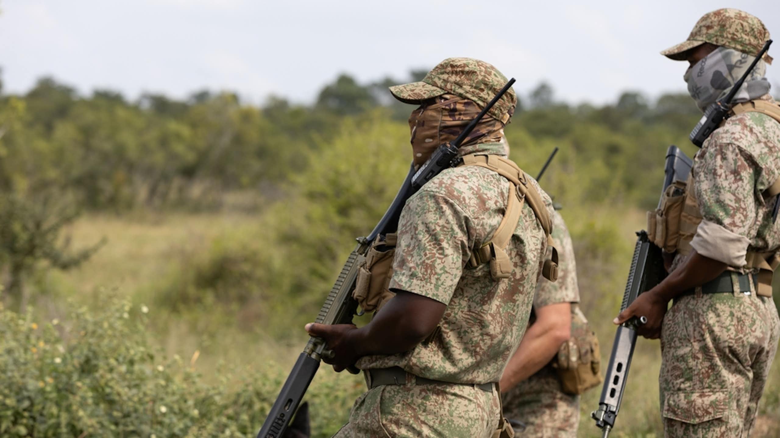 Rangers in South Africa protect endangered species from poachers.
