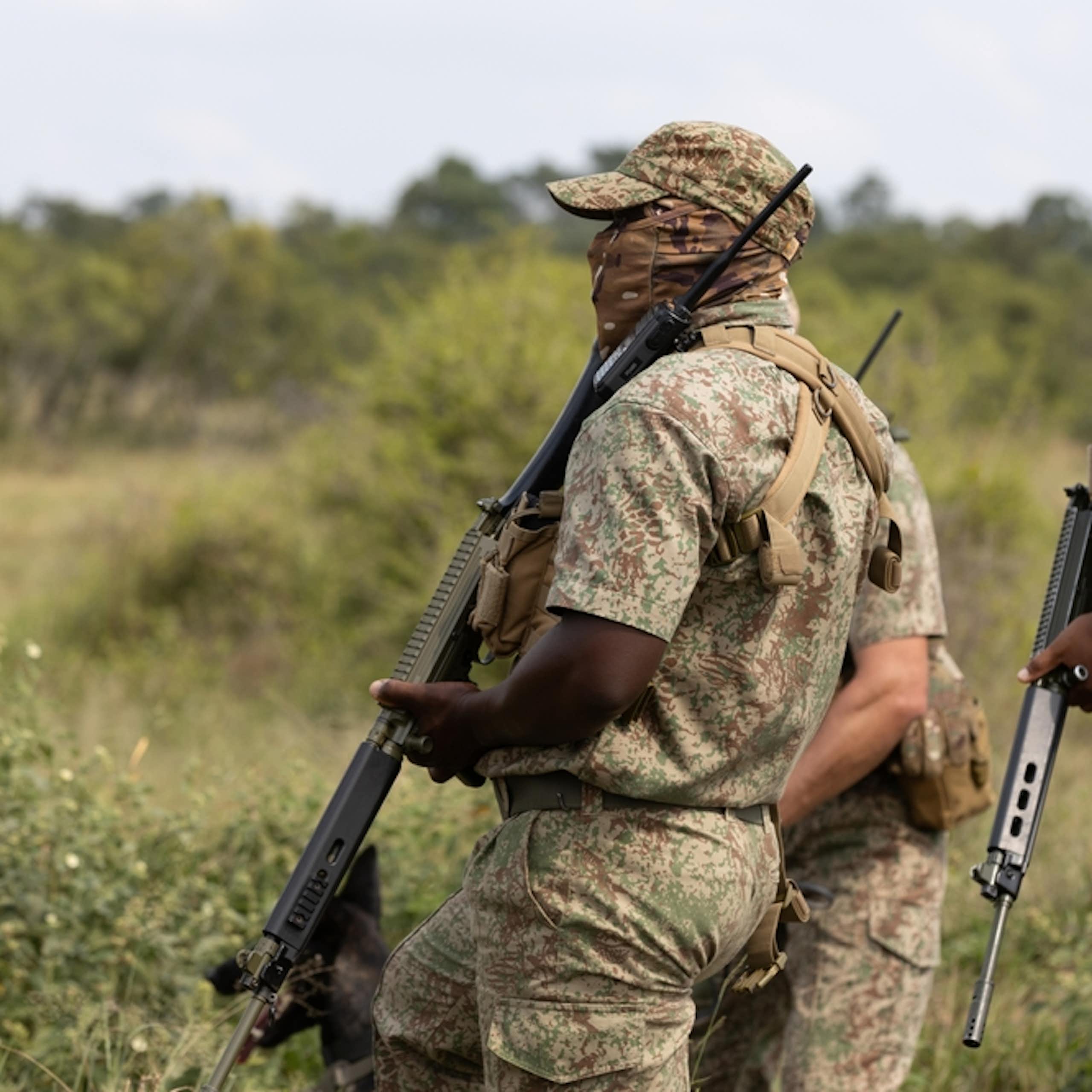 Rangers in South Africa protect endangered species from poachers.