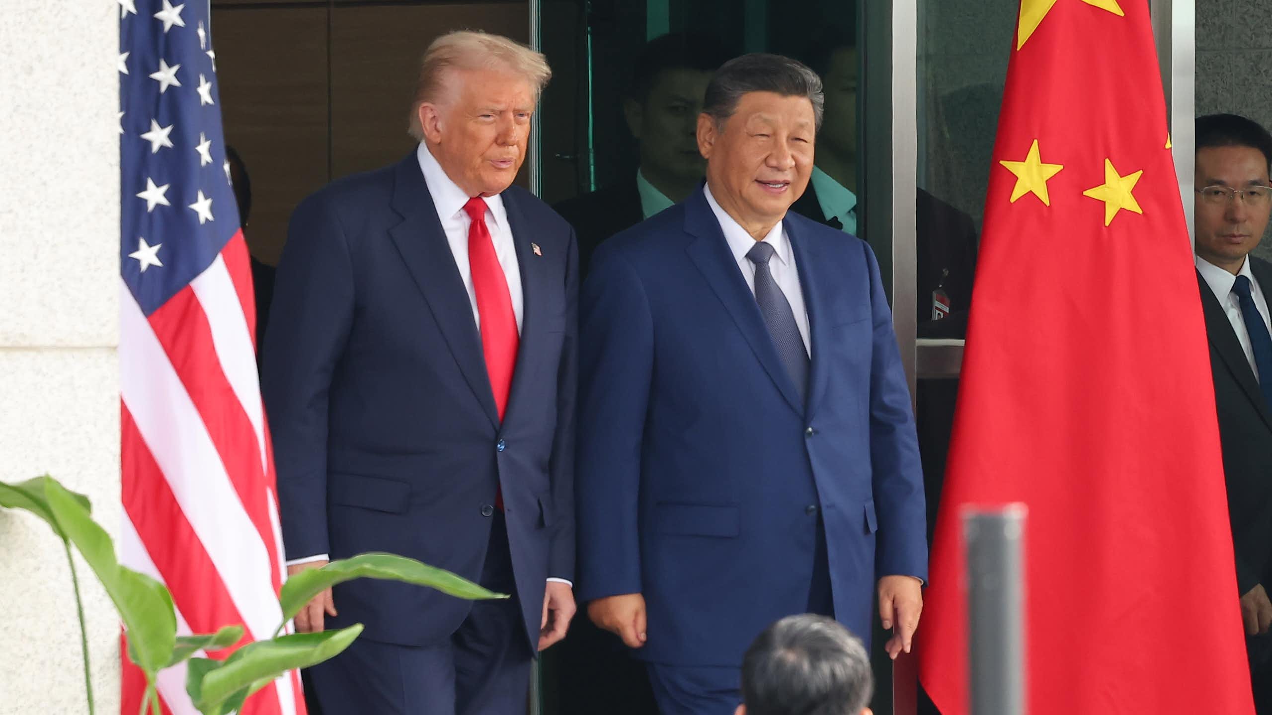 Donald Trump and Xi Jinping meet in Busan, South Korea, October 30 2025.