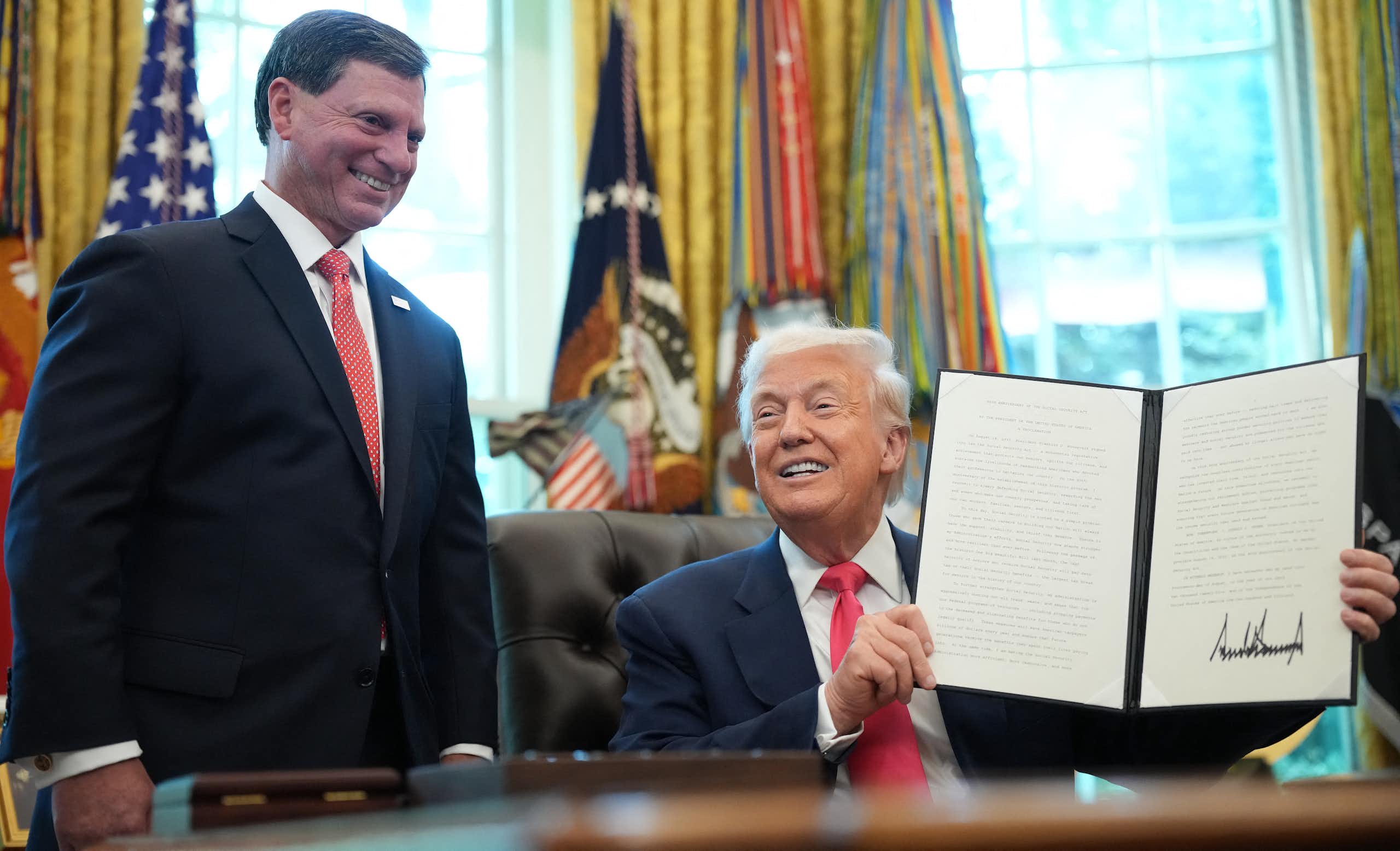 Frank Bisignano et Donald Trump