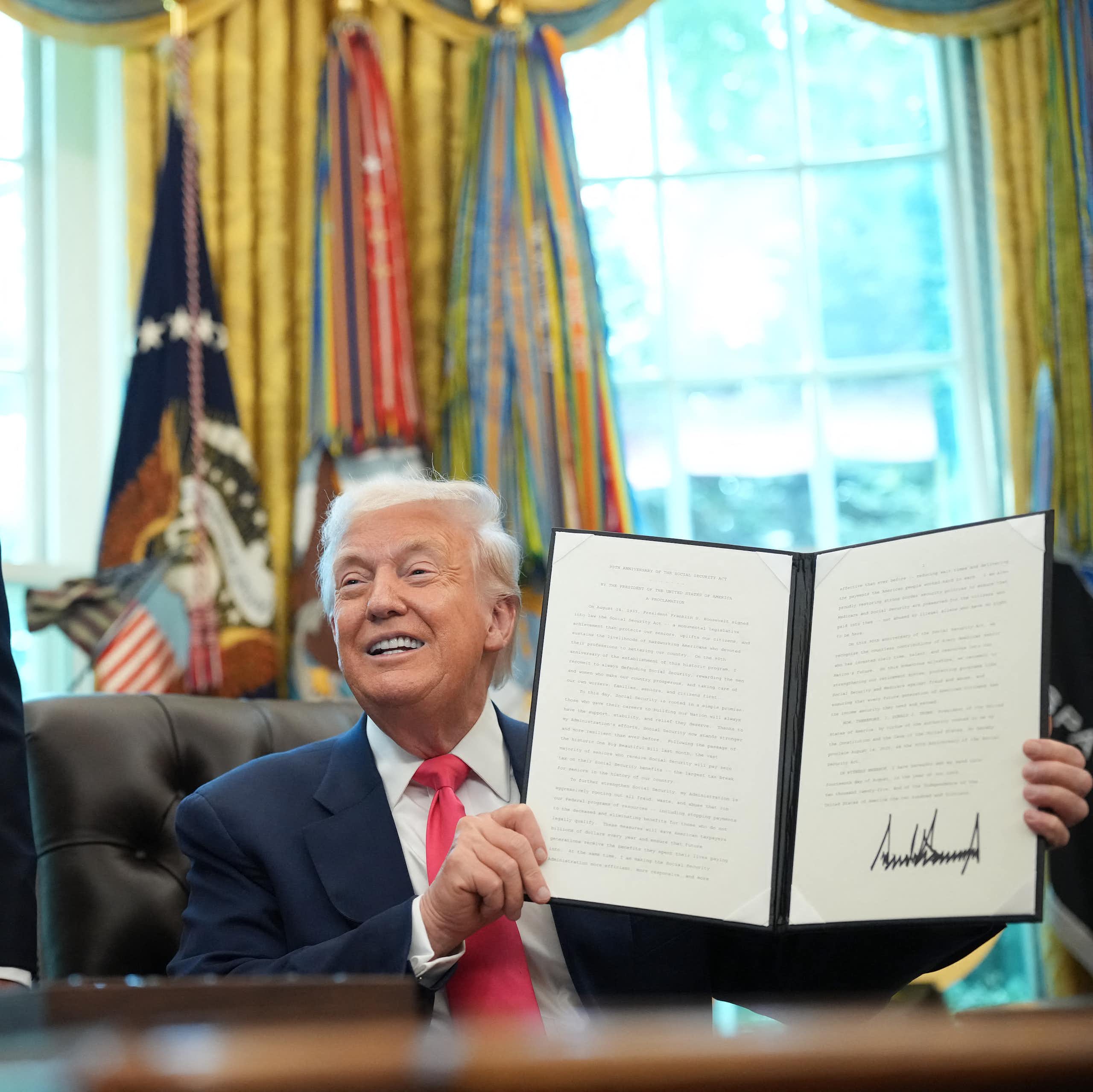 Frank Bisignano et Donald Trump