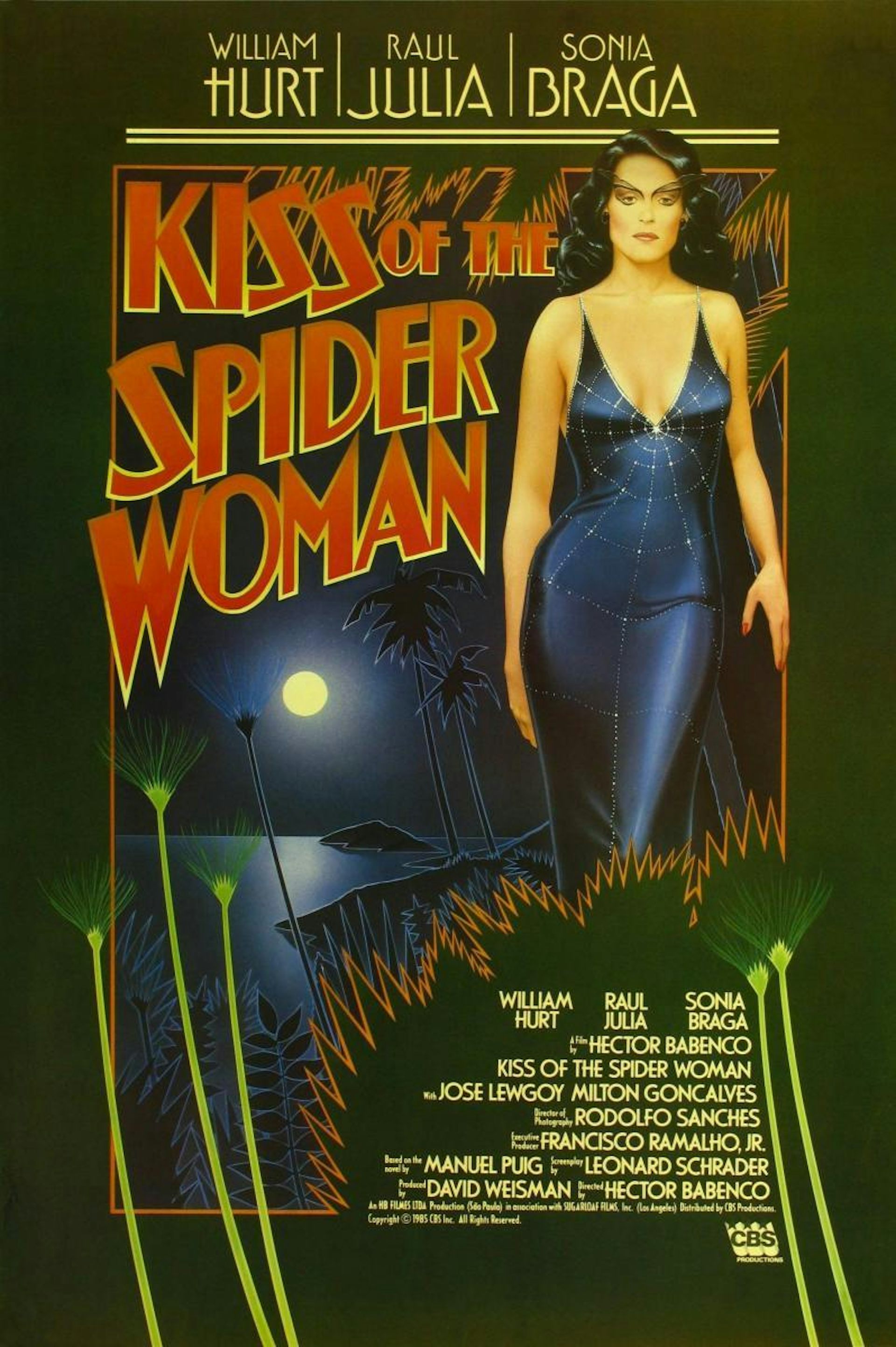 A classic movie poster with a woman walking.