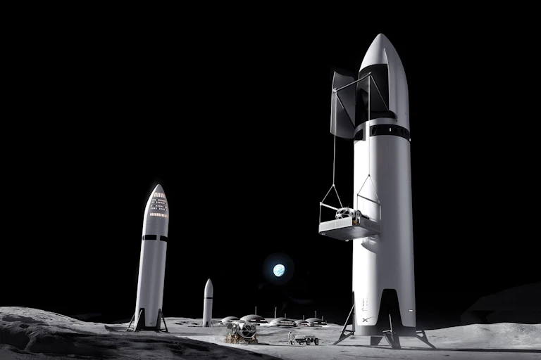 Starship on the Moon