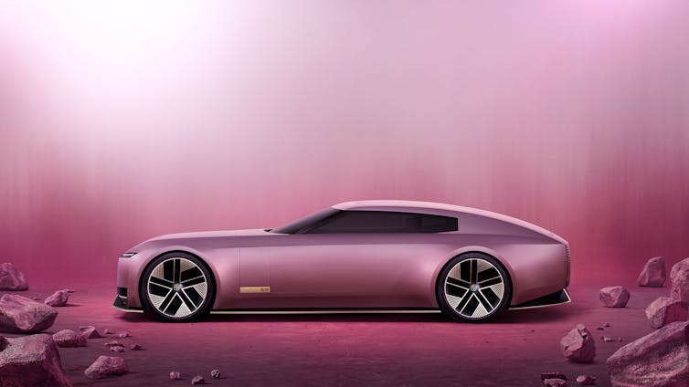 Artwork deco at 100: why the graceful design aesthetic of the ‘machine age’ endures 3 A sleek pink art deco looking Jaguar.