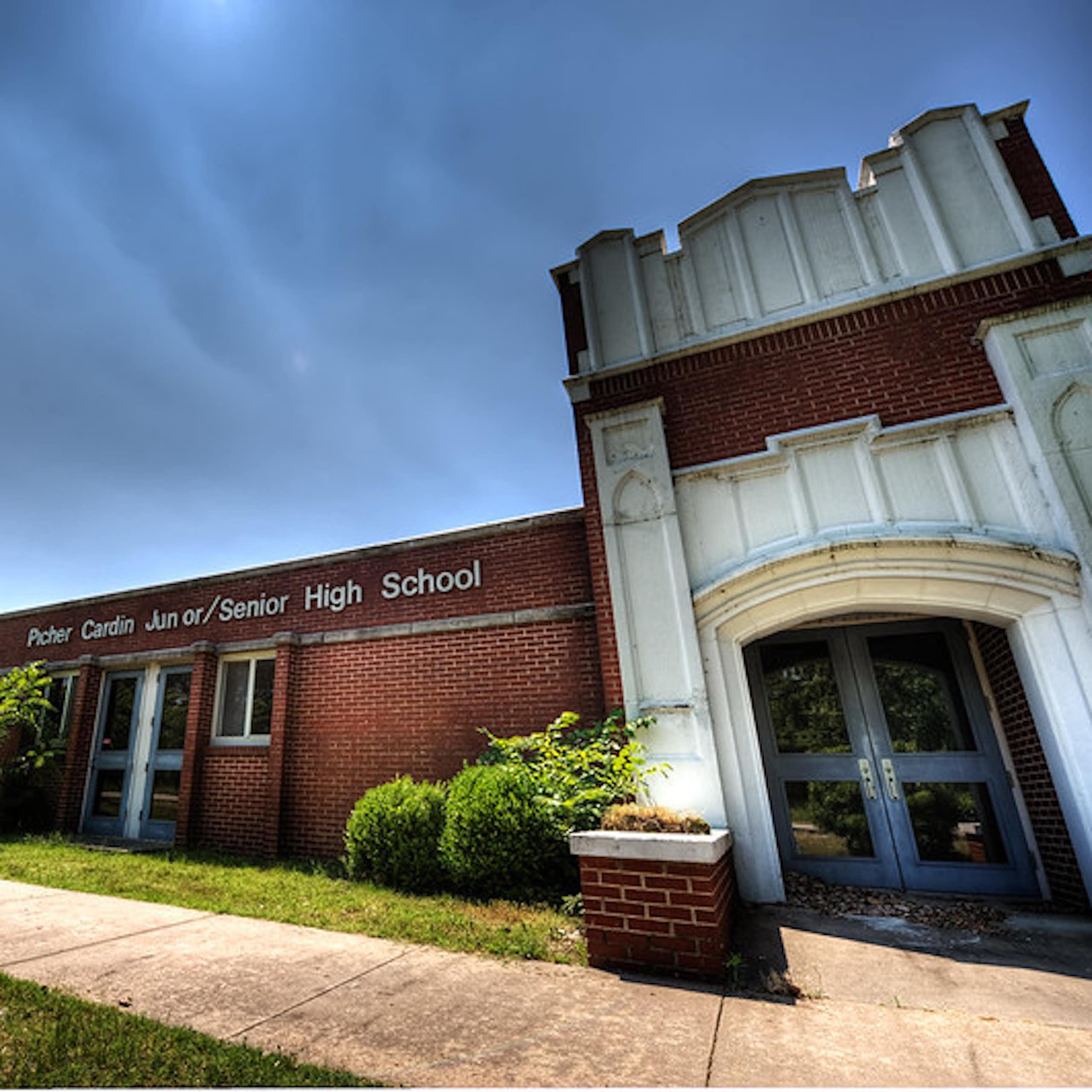 Une école abandonnée à Picher, dans l'Oklahoma