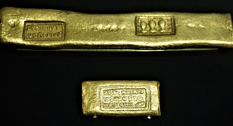 Roman Gold Bars AD Bank of England Museum