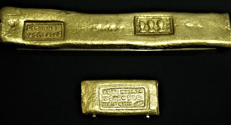 Roman Gold Bars AD Bank of England Museum