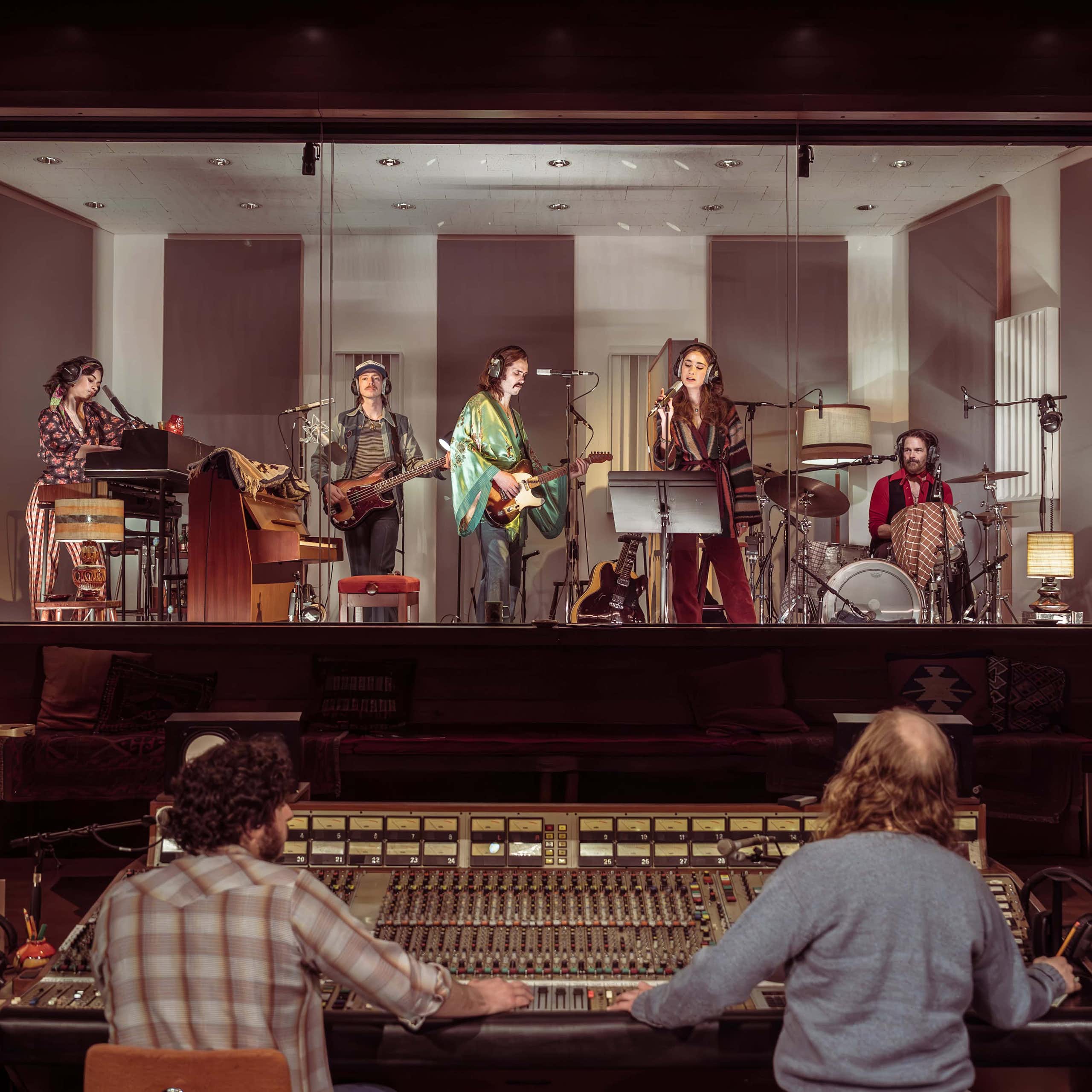 Staging for a play that looks like a studio