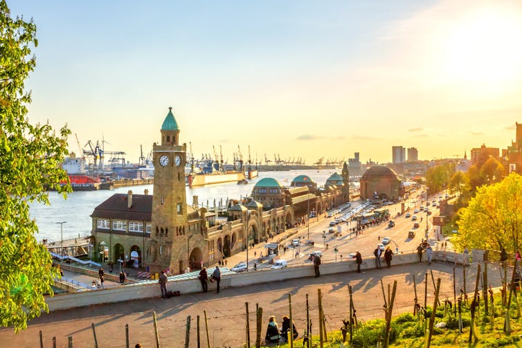 cityscape of Hamburg in Germany