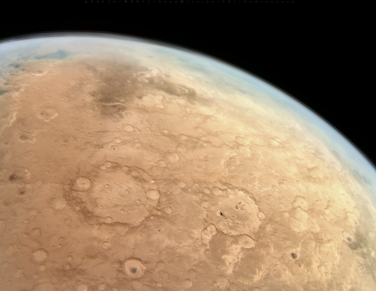 Let’s move on an ESCAPADE – NASA’s small, low cost orbiters will read about Mars’ surroundings 1 A view of Mars' crater-flecked surface from above.