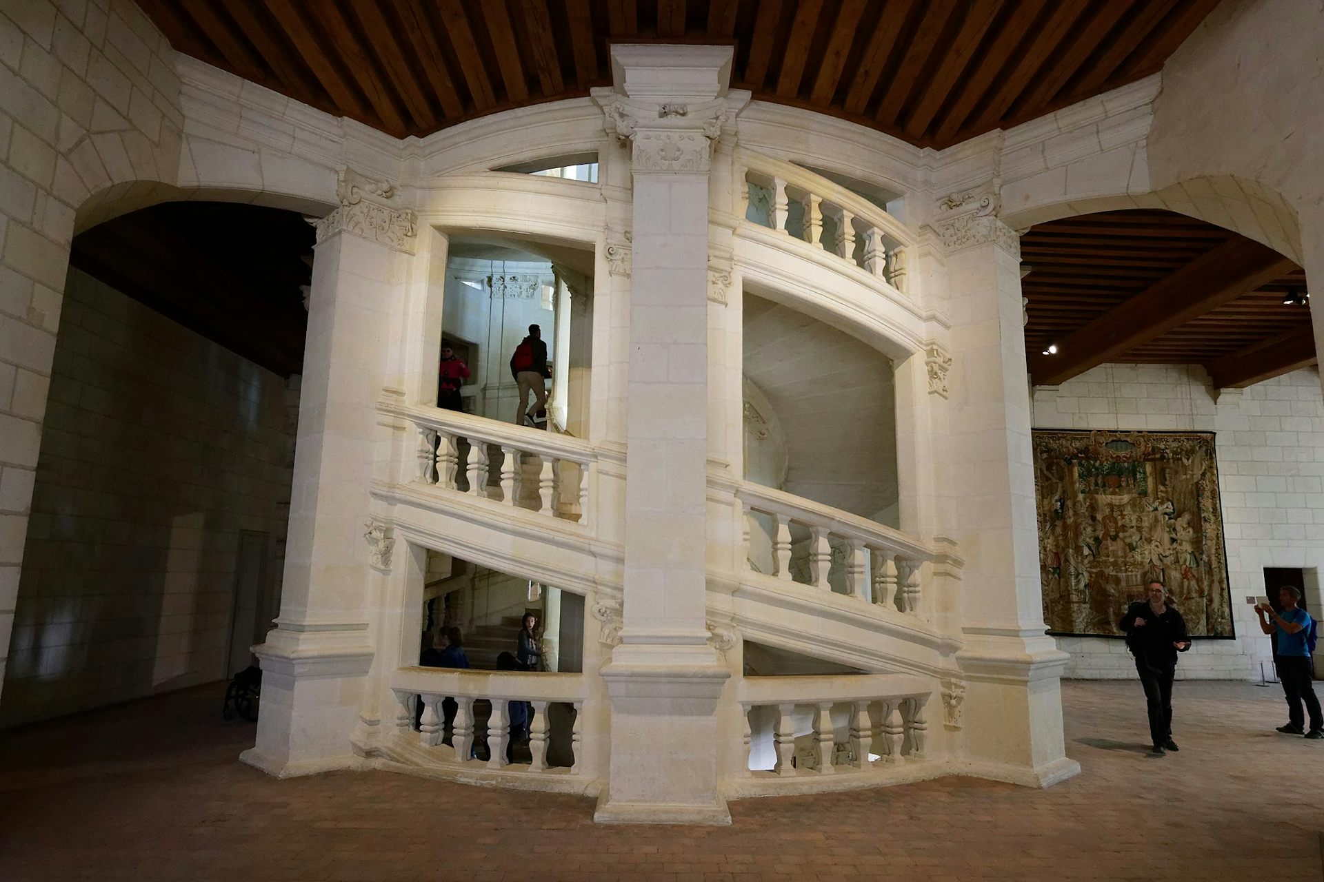 L’escalier à double révolution du château de Chambord