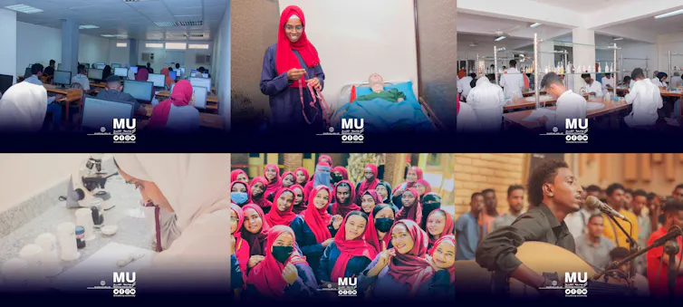 Photo montage of student activities