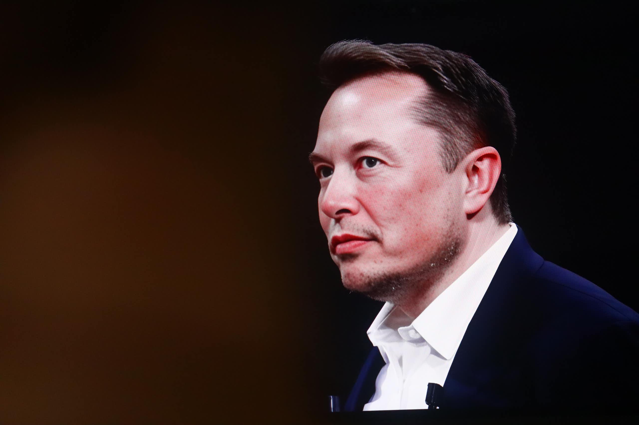 head and shoulders shot of tesla ceo elon musk