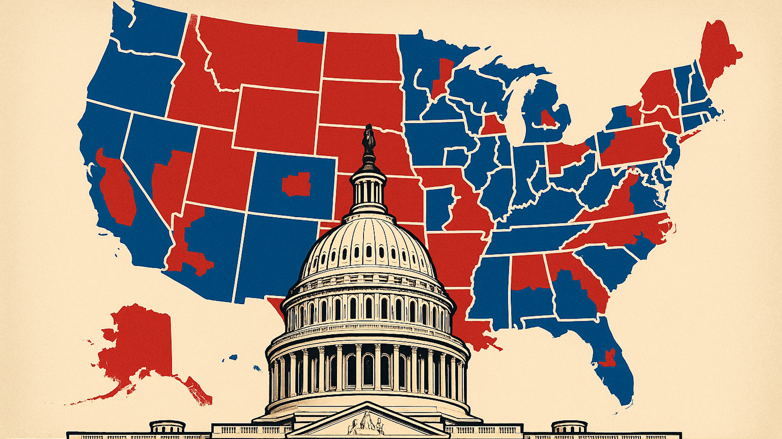Linhas estaduais, disputas nacionais: o redesenho dos distritos e o futuro das eleições nos EUA