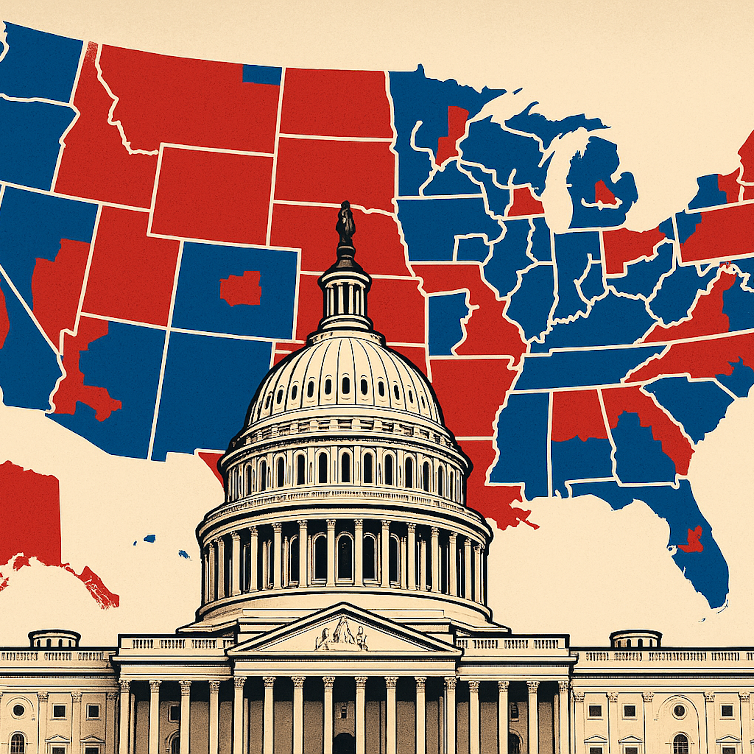 Linhas estaduais, disputas nacionais: o redesenho dos distritos e o futuro das eleições nos EUA