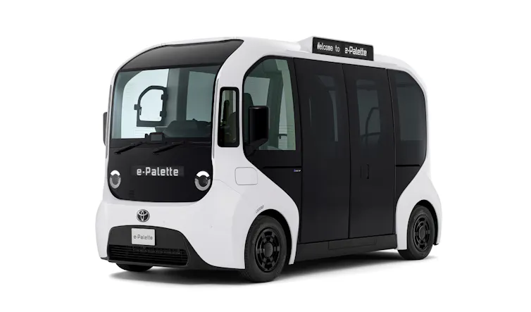 A picture of the shuttle bus design expected to be used in Trento.
