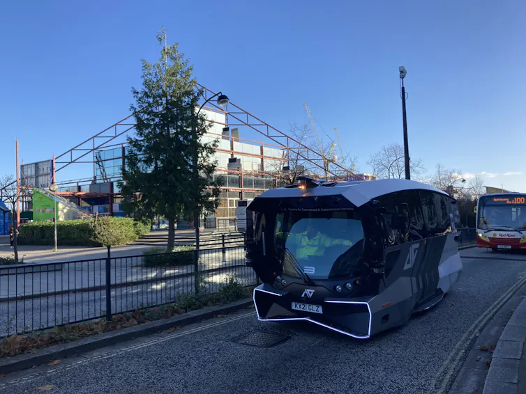 Aurrigo international first introduced a small driverless pod in 2014 and a driverless shuttle was trialled in 2023,