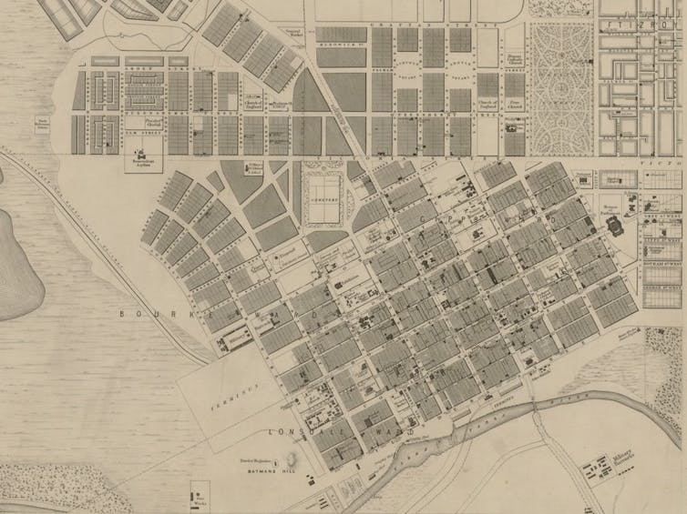 Map of Melbourne and its suburbs