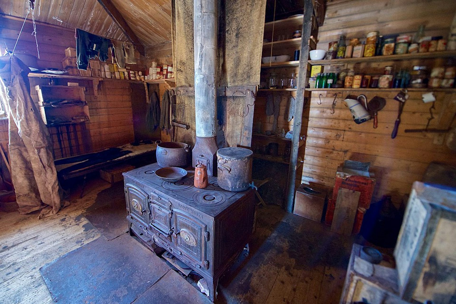 Ernest Shackleton's expedition hut at Cape Royds, Antarctica (1907–1909).