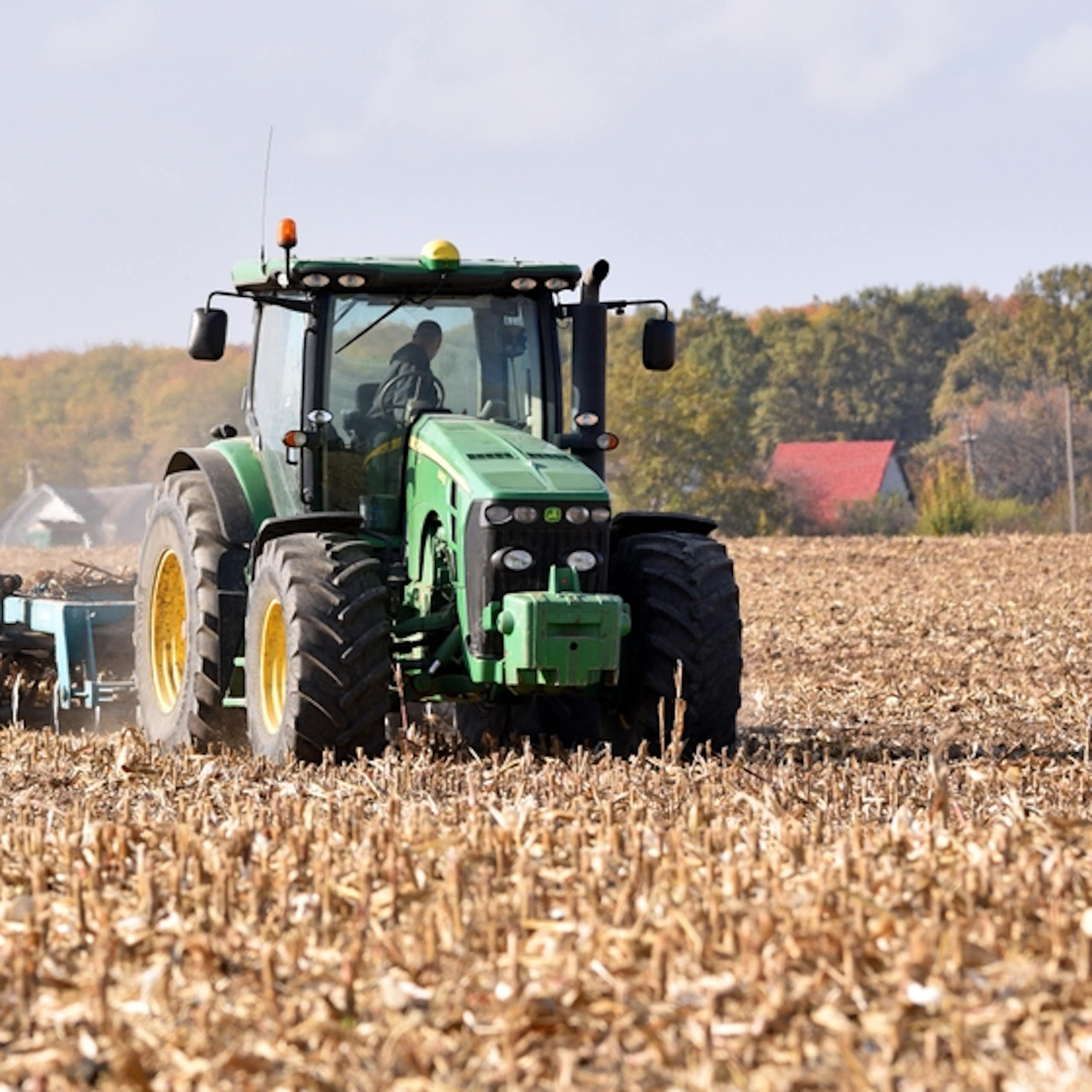 Un tracteur en Ukraine.