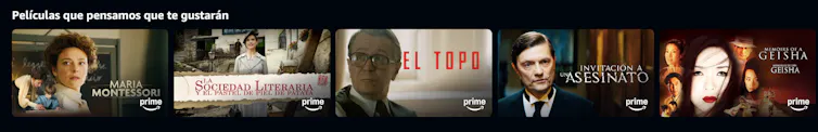 Fotografía de una captura de una plataforma en la que se indica qué otras cosas podrían gustar al cliente.