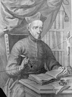 Imagen negativa de un dibujo de Francisco Suarez que forma parte de la colección Harris & Ewing.