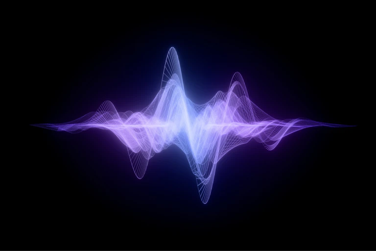 An abstract image of a sound wave