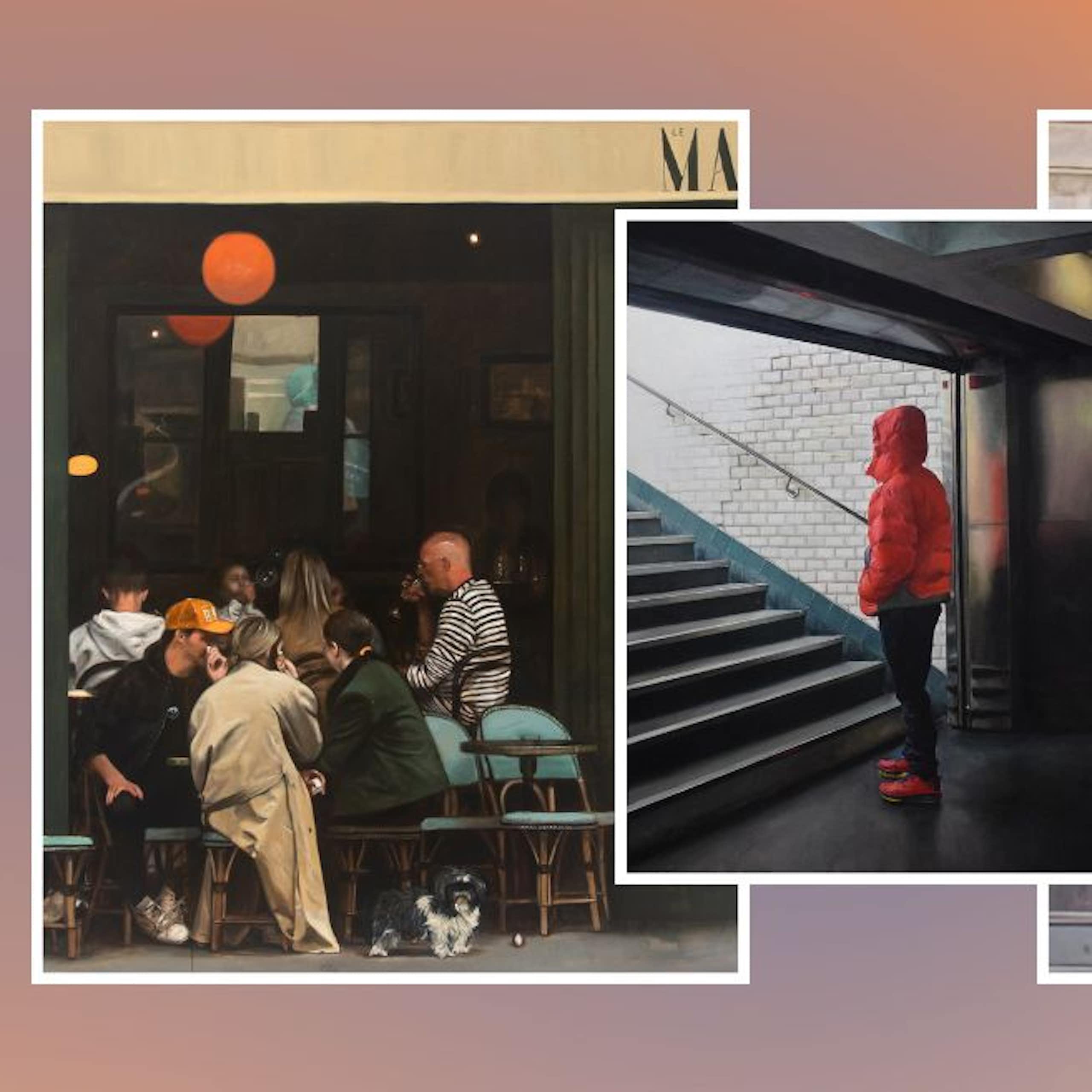 Scenes of Parisian life by Bilal Hamdad.