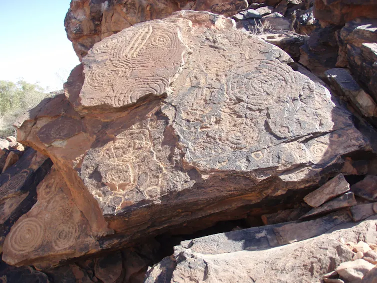 Rock art.
