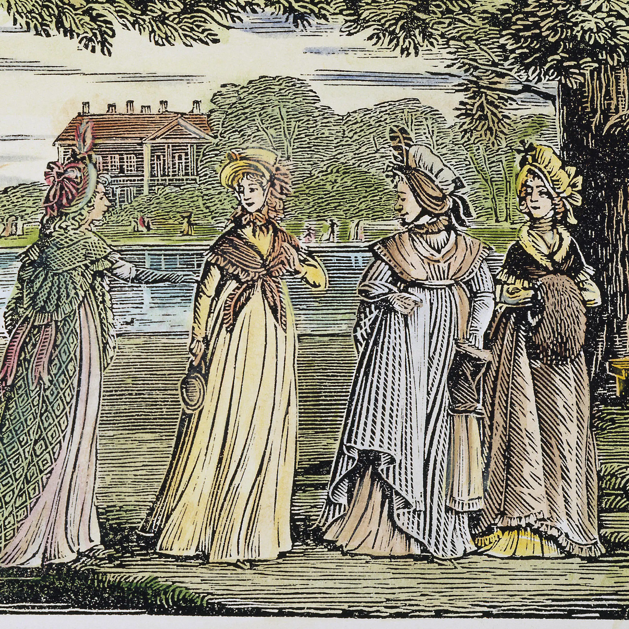 Illustration of Jane Austen characters