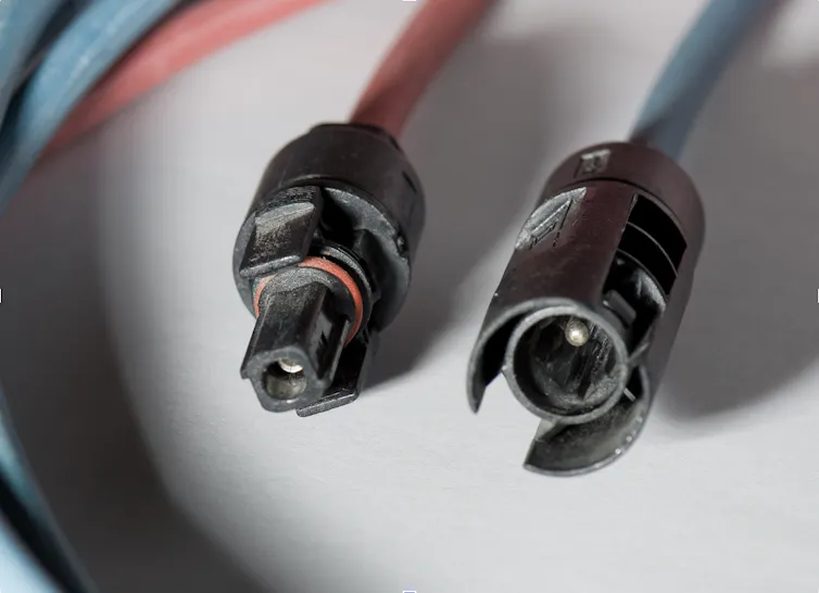 Two unplugged connectors that attach to each other