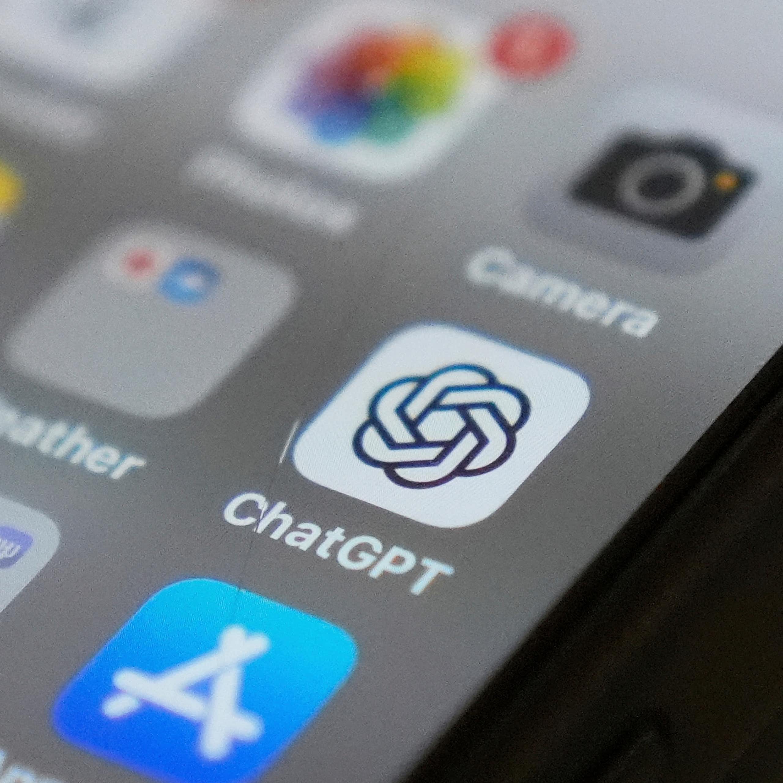 icons on a smartphone screen