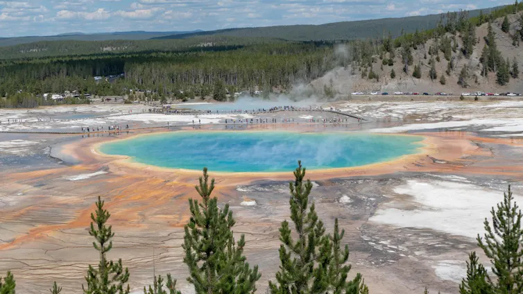 Grand Prismatic Spring, Parque Nacional de Yellowstone