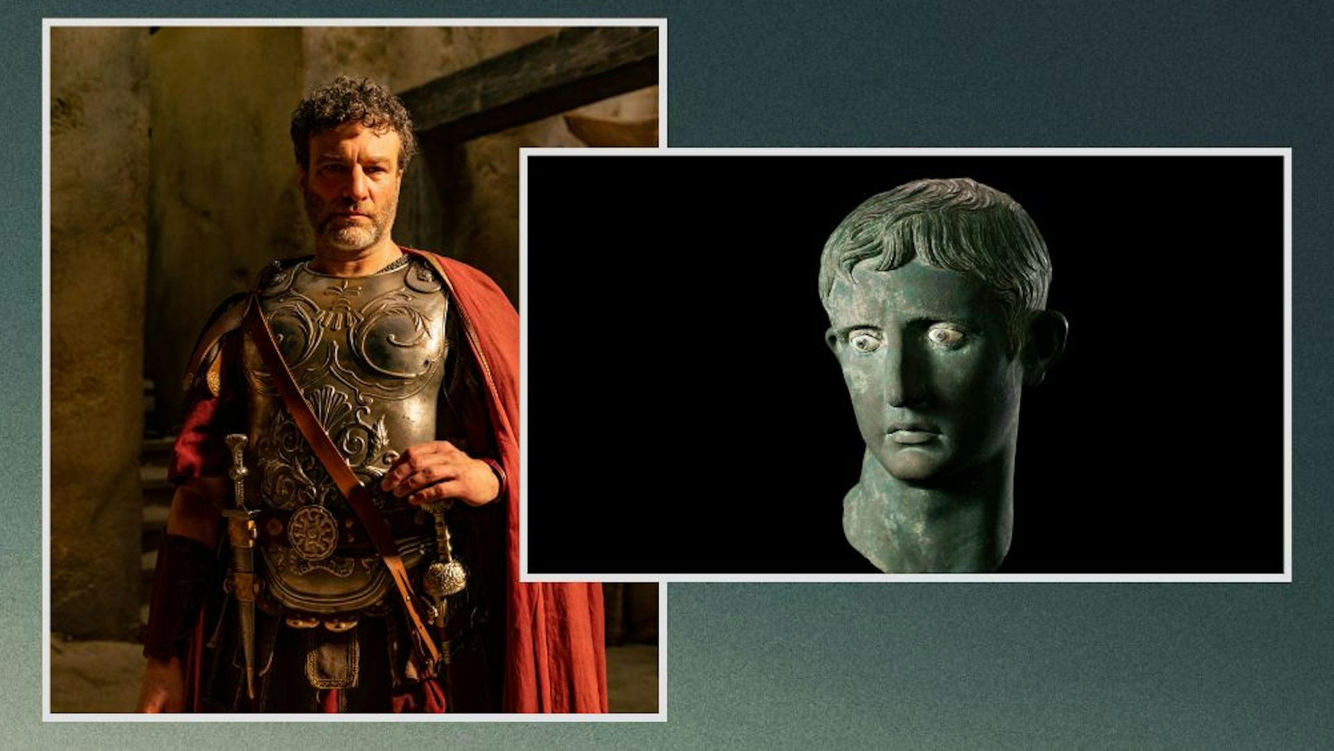 General Stilicho and the head of Augustus.