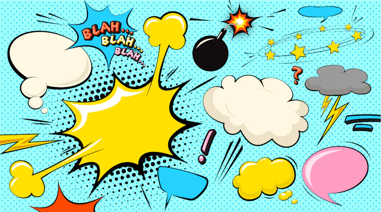 Des bulles de bande dessinée