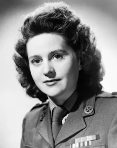 A portrait image of Odette Hallowes.