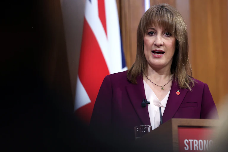 Chancellor Rachel Reeves delivers a speech