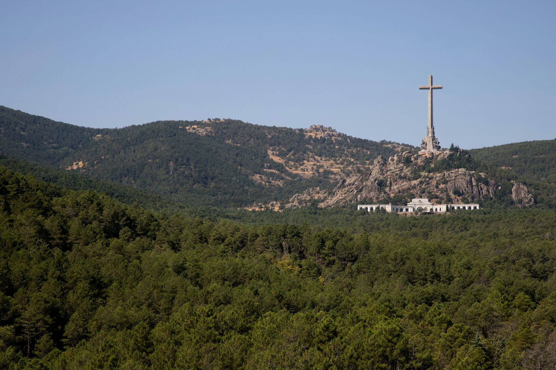 Imagen del Valle de Cuelgamuros, antes conocido como el Valle de los Caídos.